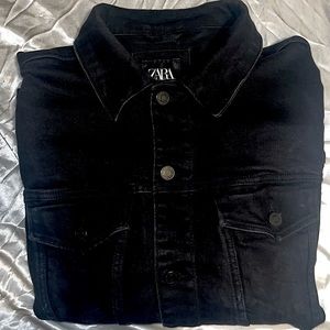 Zara Black Denim Jacket